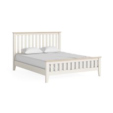 Oxford Painted 5'0 Slatted Bed (Off White)
