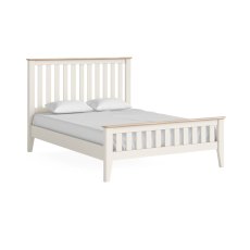 Oxford Painted 4'6 Slatted Bed (Off White)