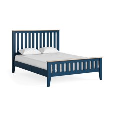 Oxford Painted 4'6 Slatted Bed (Blue)