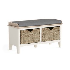 Oxford Painted Storage Bench (Off White)