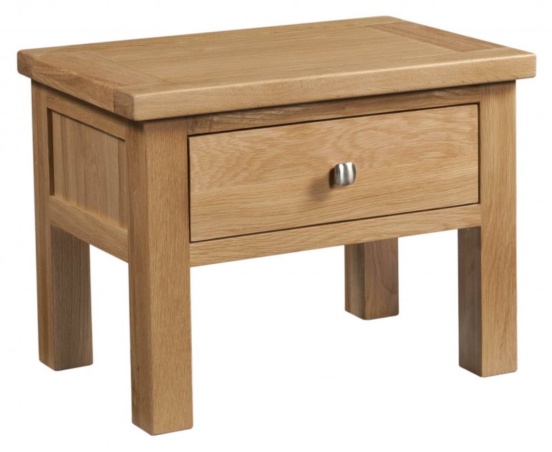 Bristol Oak side table with drawer