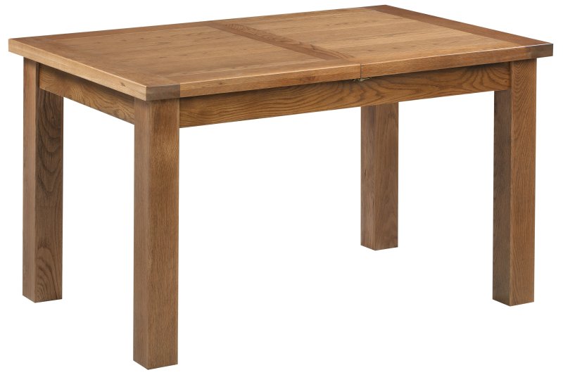 Bristol Rustic Oak Extending Dining Table 132-198cm