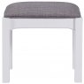Fleur grey paint dressing table stool