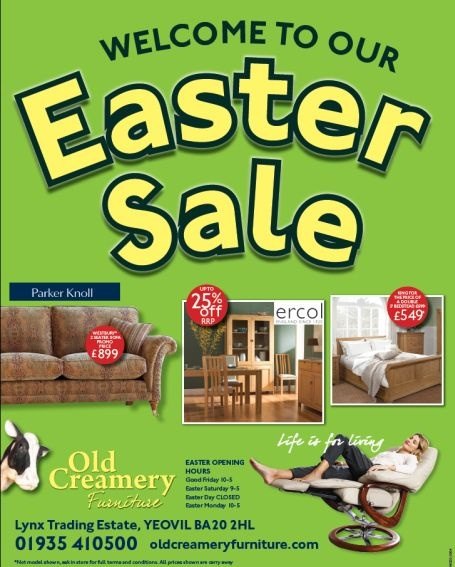 Easter Sale now on at the Old Creamery