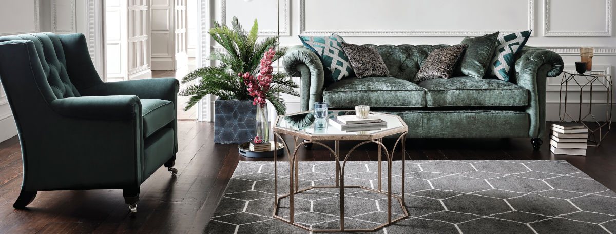 Duresta Connaught sofa and Sunday chair