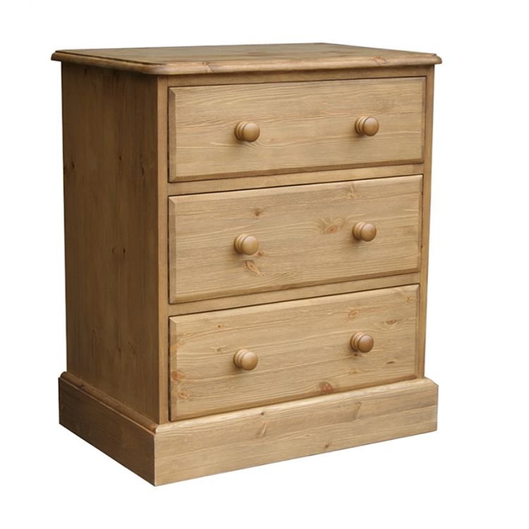 Woodies Woodies Pine 3 Drawer Tallboy Chest Old Creamery Furniture