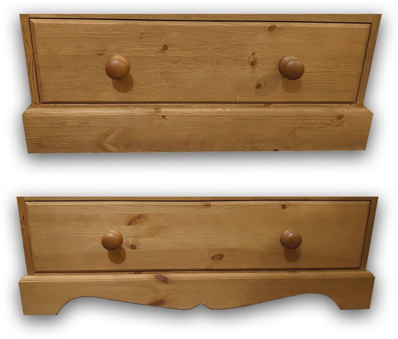 Woodies Woodies Pine Cottage 2 + 3 Chest of Drawers Old Creamery