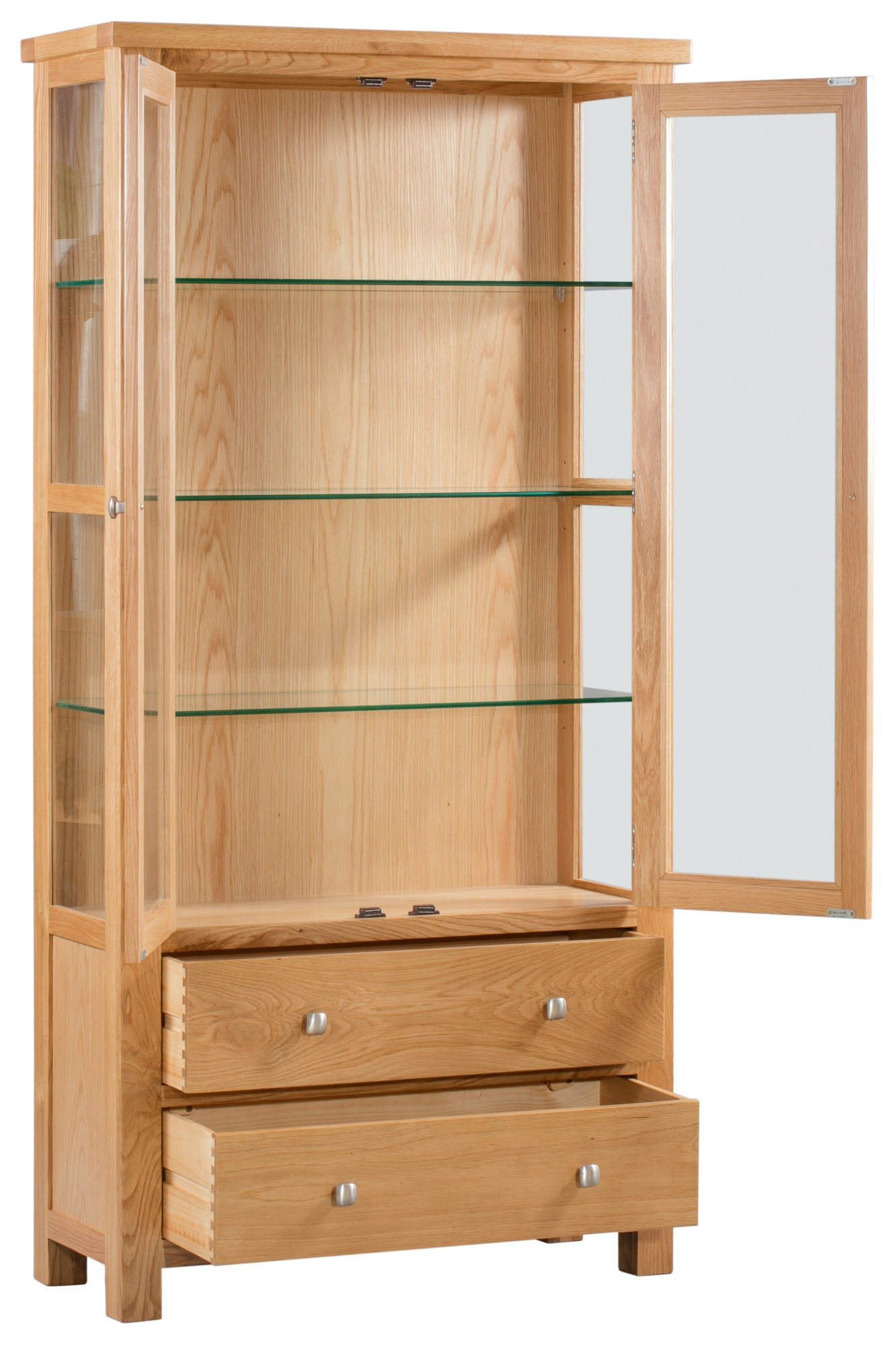 Bristol Bristol Oak Glazed Display with glass sides Old