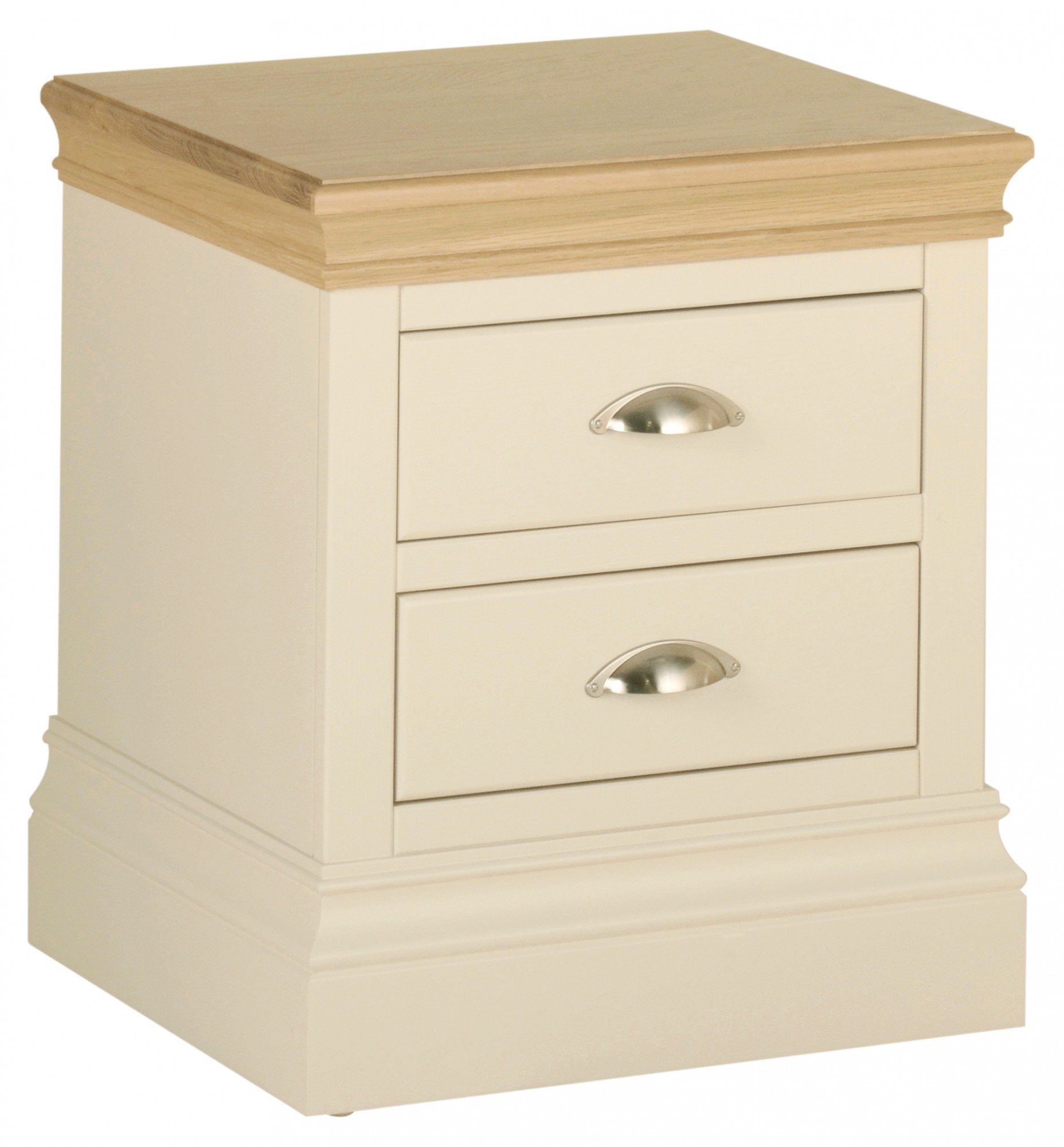 Geneva Geneva Painted 2 Drawer Bedside Old Creamery Furniture