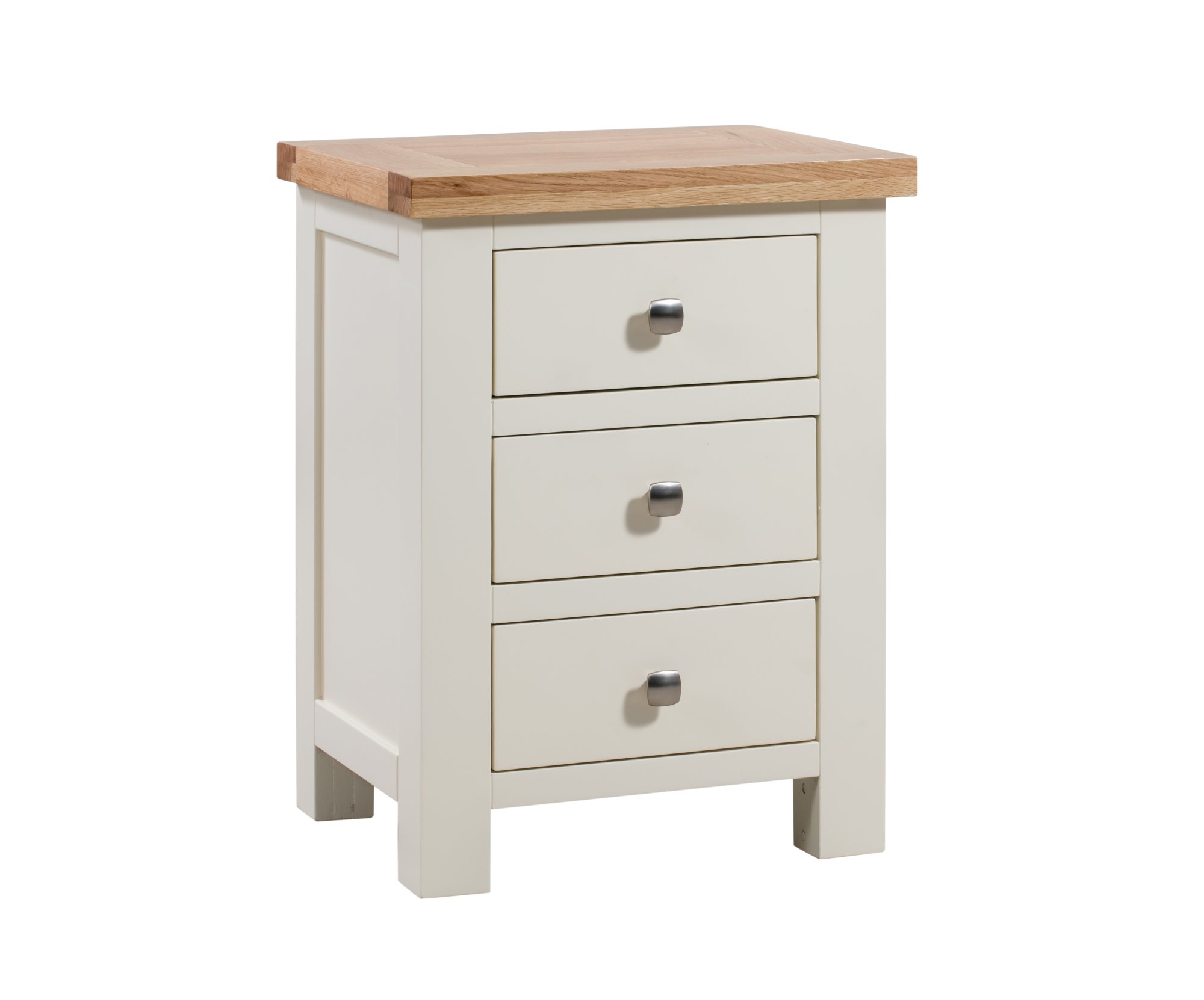 Bristol Bristol Ivory Painted 3 Drawer Bedside Old Creamery Furniture