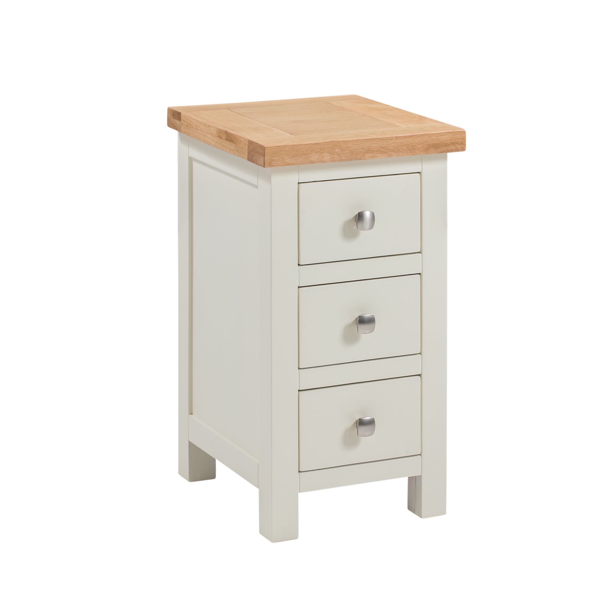 Bristol Bristol Ivory Painted Compact 3 Drawer Bedside Old Creamery