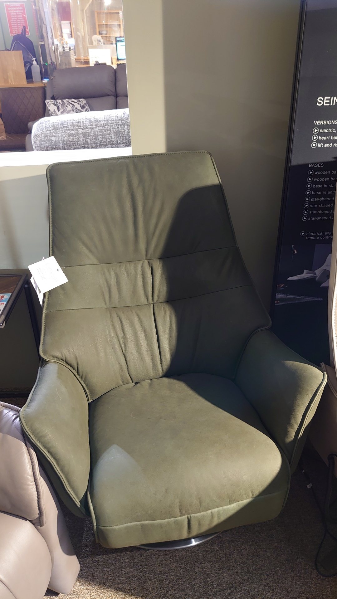 Clearance Himolla Seine Small Electric Recliner Chair Old Creamery