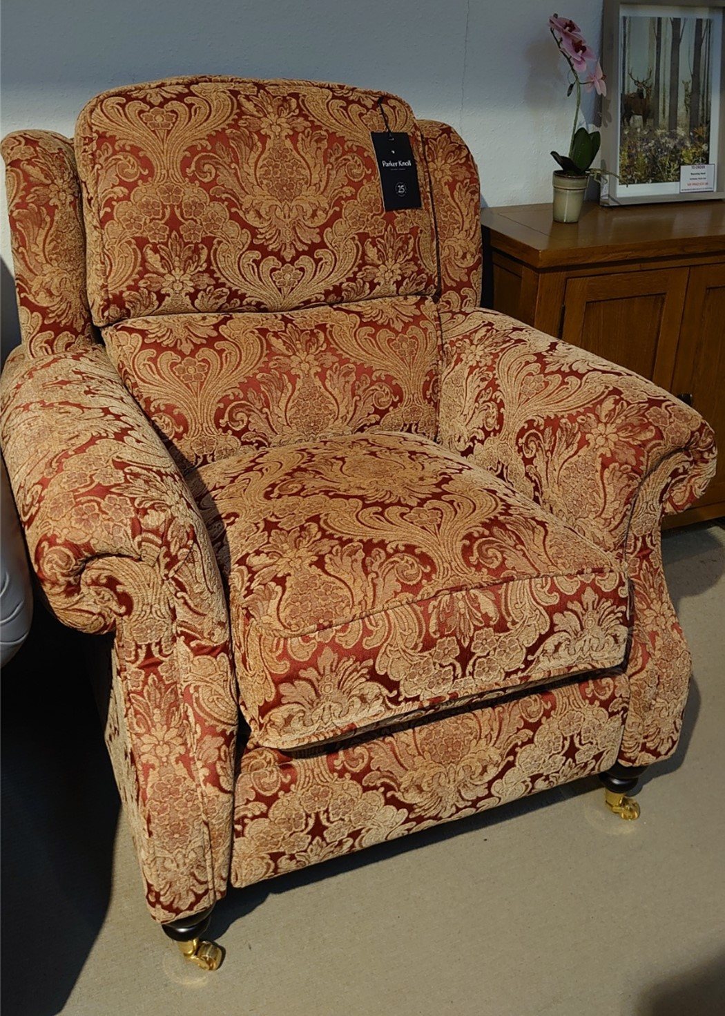 Clearance Parker Knoll Oakham Armchair with Power Footrest Old