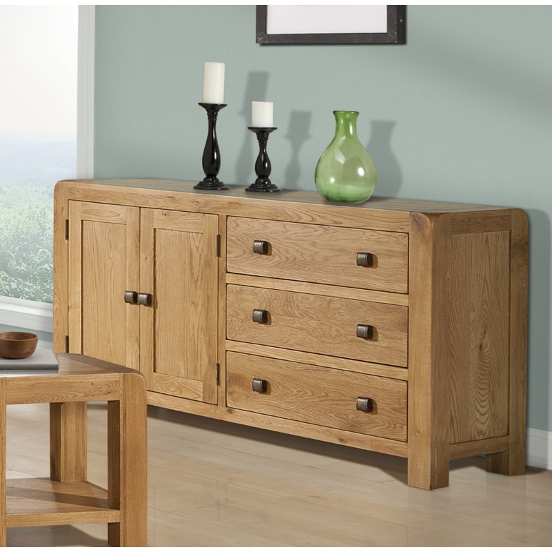 Avon Oak Furniture Avon Oak Sideboard 2 Door 2 Drawer