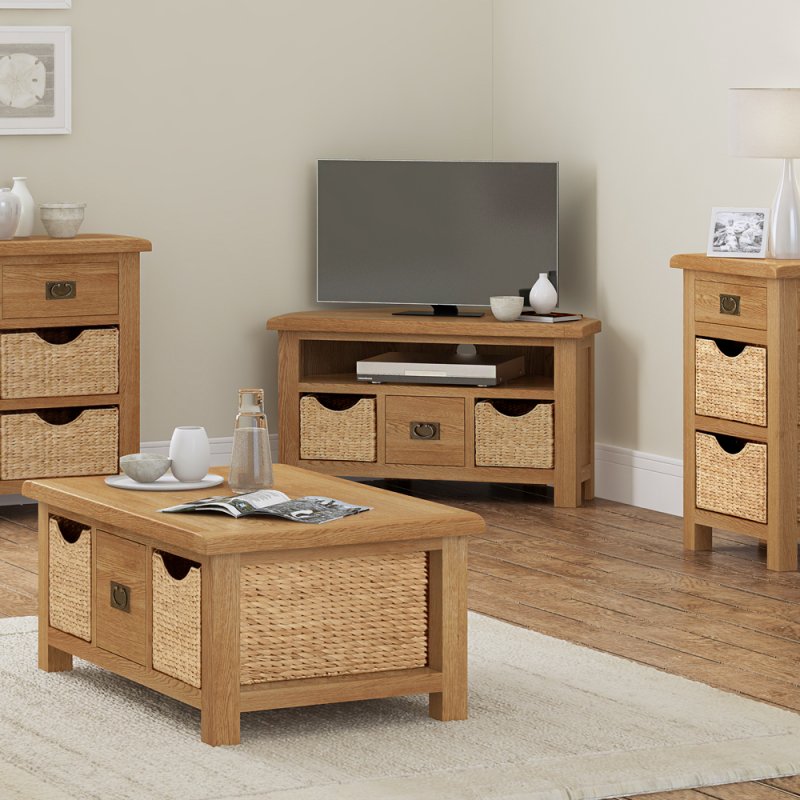 Countryside Countryside Small Sideboard (2 drawers) with 4 Baskets