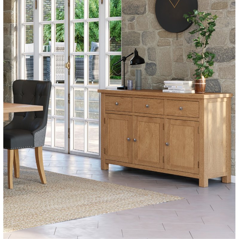 Bristol Bristol Oak 3 Door Sideboard