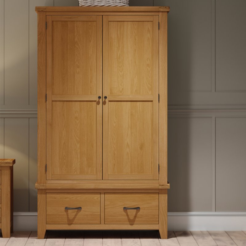 Oaken Oaken Gents Wardrobe with 2 Drawers