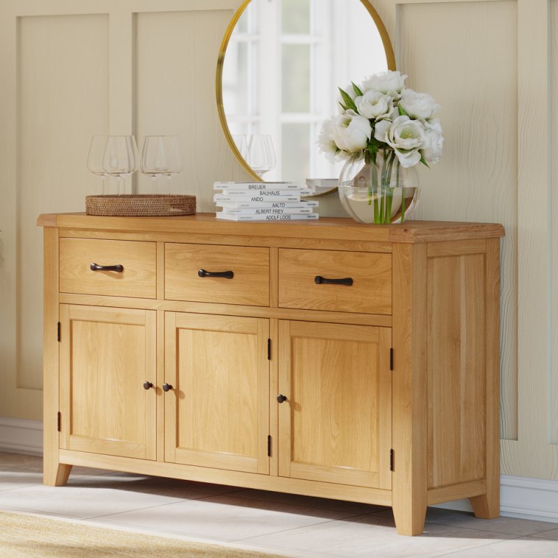 Oaken Oaken Small Narrow Sideboard