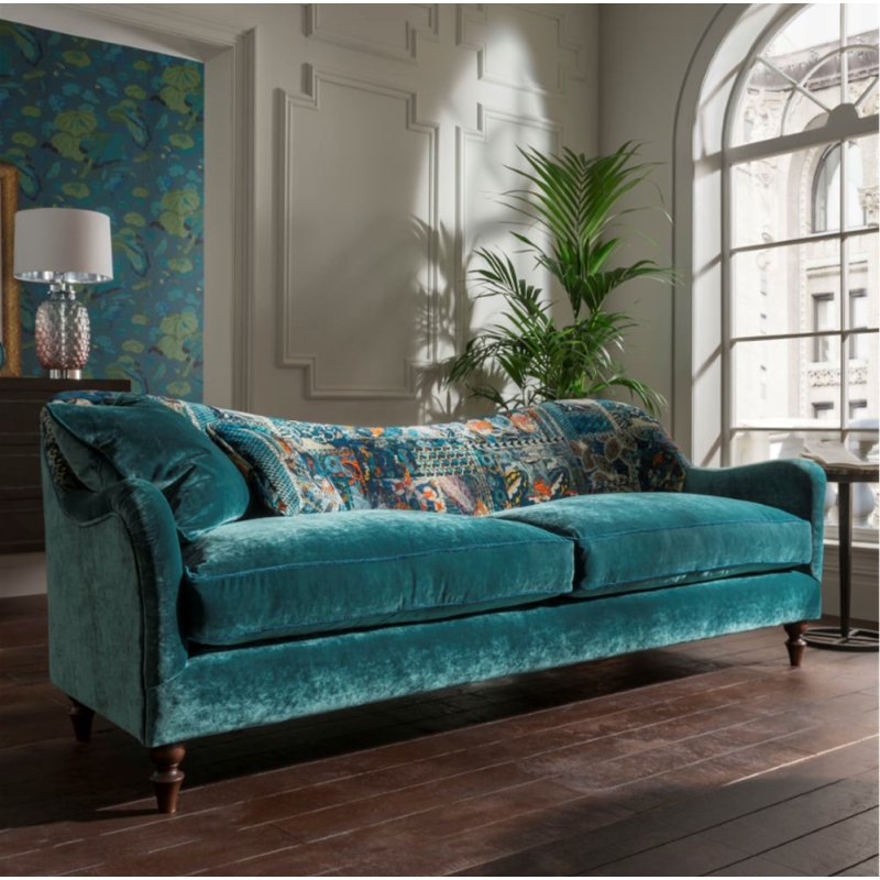 Spink & Edgar Spink & Edgar Tiffany Velvet Grand Sofa