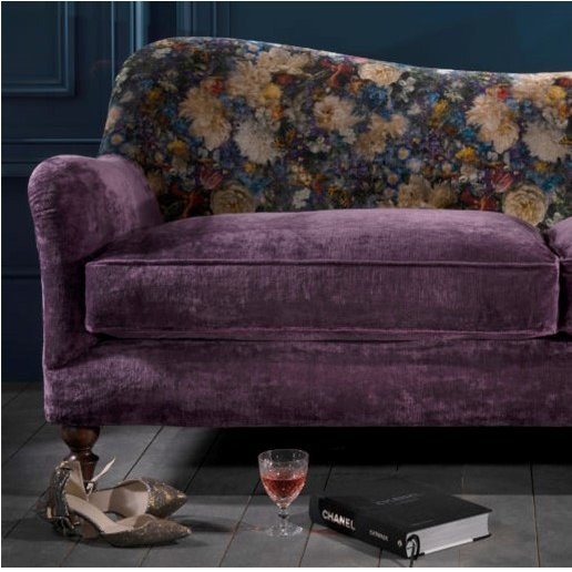 Spink & Edgar Spink & Edgar Tiffany Velvet Grand Sofa