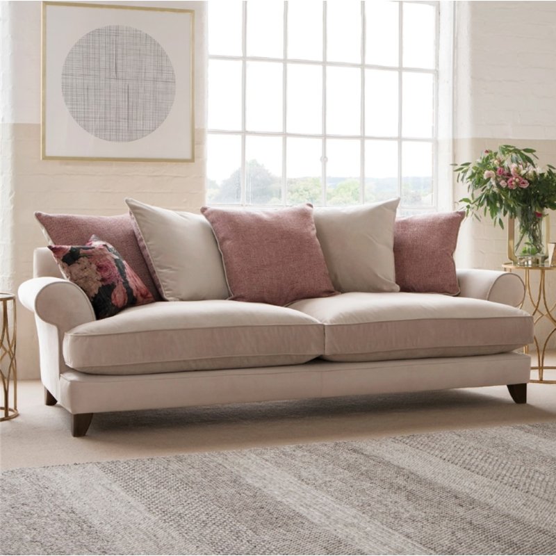 The Lounge Co. The Lounge Co. Briony 4 Seater Pillow Back Sofa