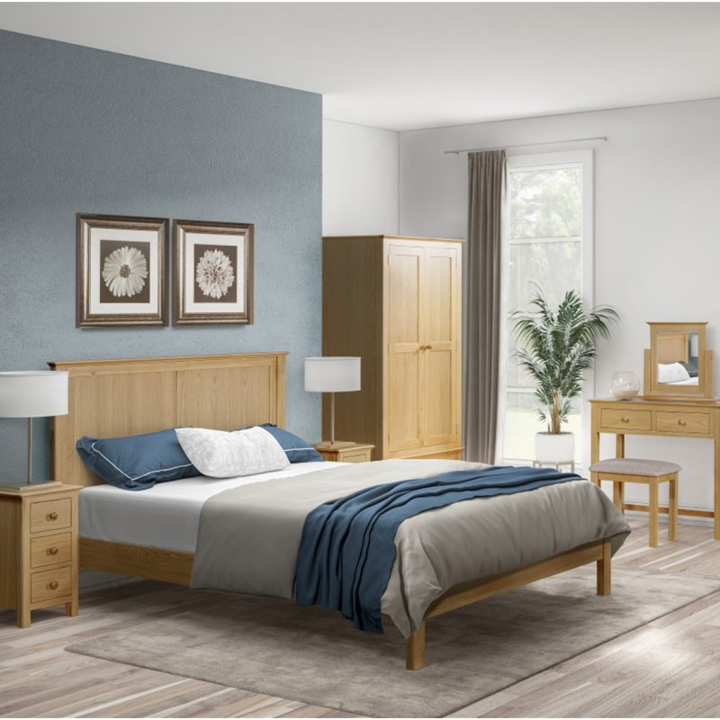 Portland Oak 3'0 Panel Bed