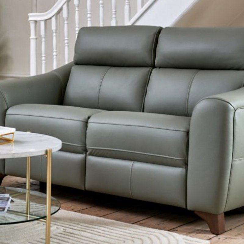 G Plan Furniture G Plan Monza Fixed 2 Seater Sofa - Leather
