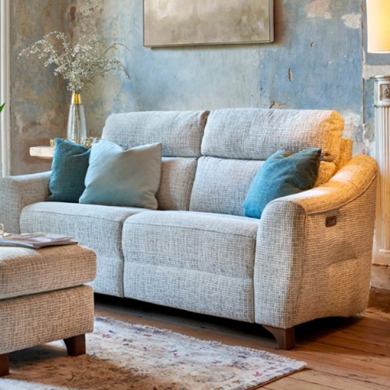 G Plan Furniture G Plan Monza Fixed 3 Seater Sofa - Leather