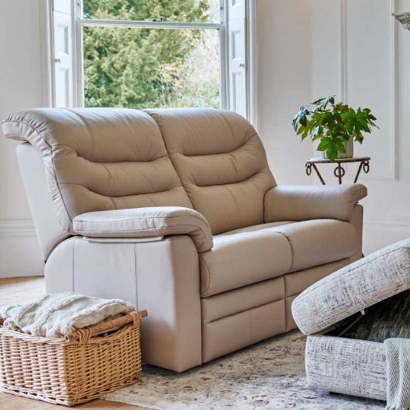 G Plan Furniture G Plan Ledbury Recliner 2 Seater Sofa with Electric Head & Lumber - Fabric