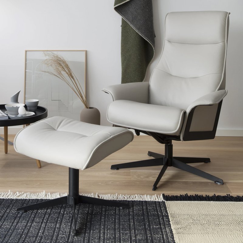 IMG By Ekornes  Scandi 1000 Recliner Chair with Footstool