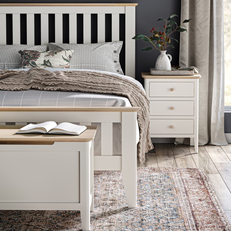 Oxford Oxford Painted 3'0 Slatted Bed (Off White)