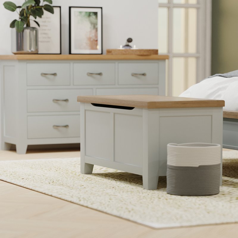 Milford Furniture Collection Milford Painted Compact 3 Drawer Bedside