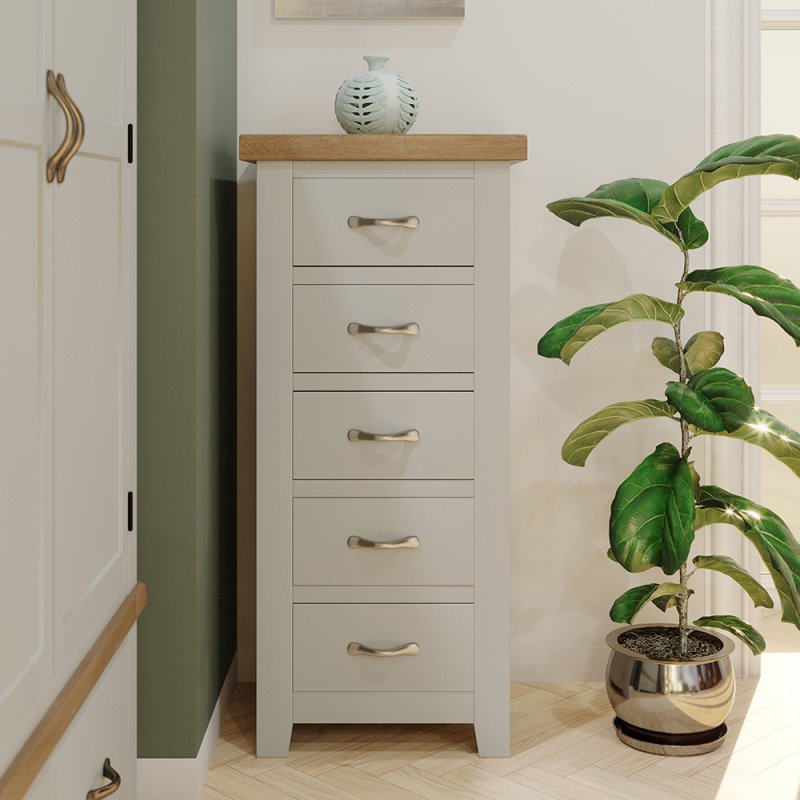 Milford Furniture Collection Milford Painted Compact 3 Drawer Bedside