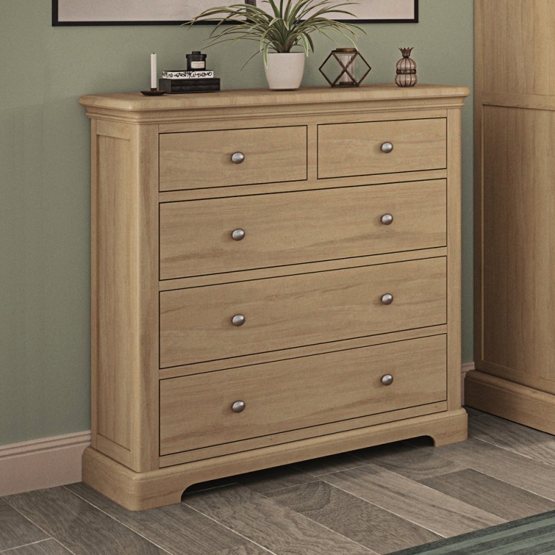 Lugano Oak Bedroom Collection Lugano Oak Triple Wardrobe