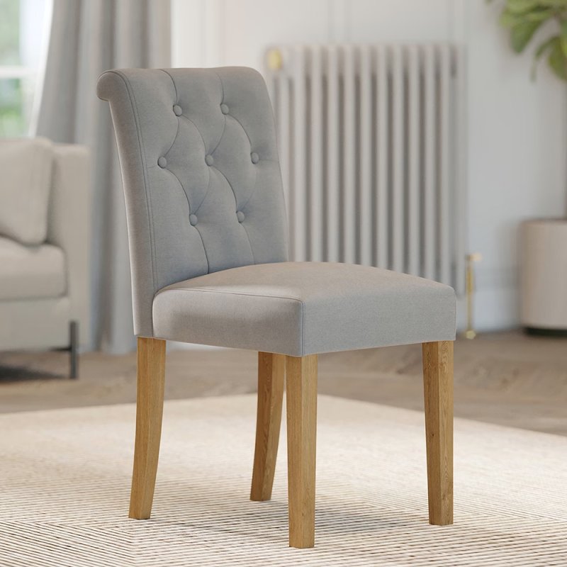 Bristol Bristol Oak Scroll Back Dining Chair