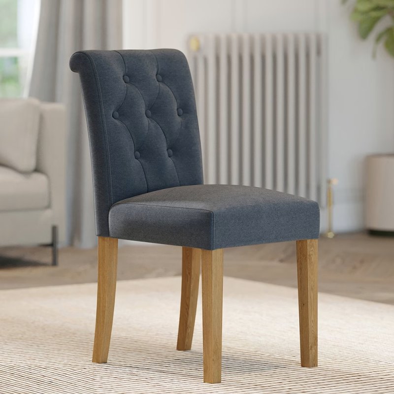 Bristol Bristol Oak Scroll Back Dining Chair
