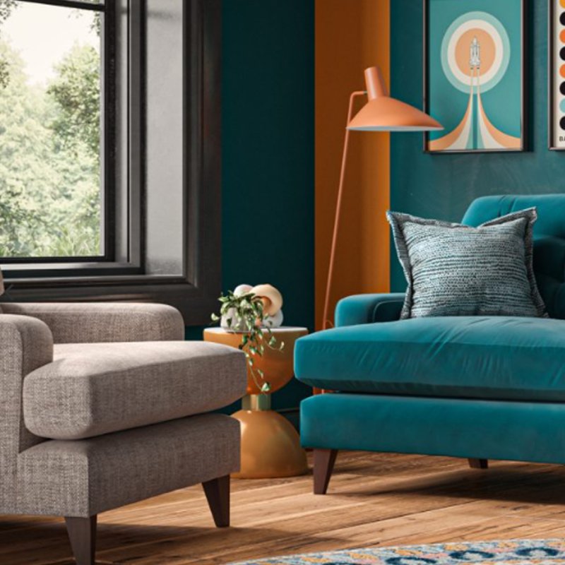 G Plan Furniture G Plan Amelia Fixed 3 Seater Sofa - Fabric