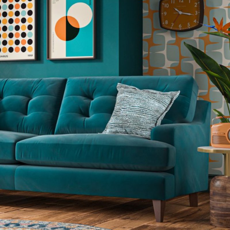 G Plan Furniture G Plan Amelia Fixed 3 Seater Sofa - Leather