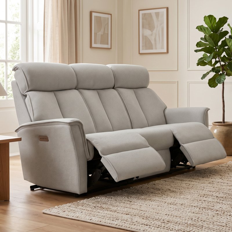 G Plan Furniture G Plan Kelson Fixed 3 Seater Sofa - Leather with Heated seats