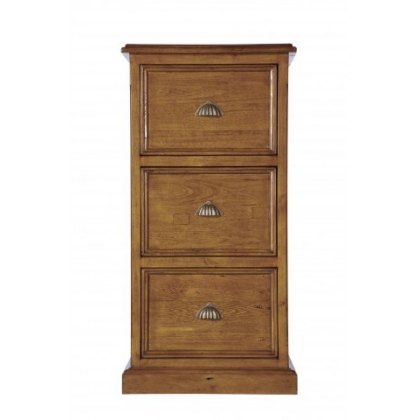 Raffles Dark 3 Drw Filing Cabinet