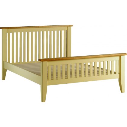 Jersey ivory paint 4'6" bed frame