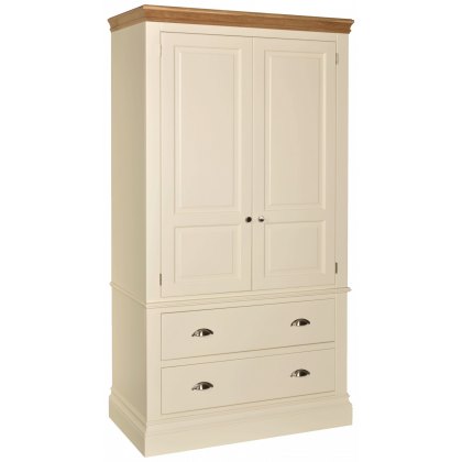 Geneva Painted 2 Drawer Wardrobe