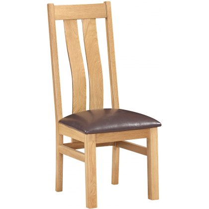 Lisbon Oak Twin Slat Chair