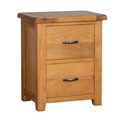 Oaken 2 Drawer Filing Cabinet