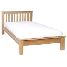 Lisbon Oak 4'6' Low End Bed