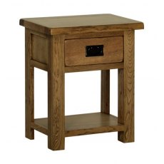 Riad Rustic Oak 1 Drawer Nightstand