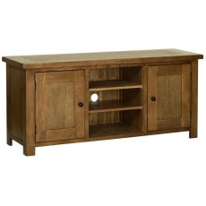 Riad Rustic Oak Large Plasma TV Unit