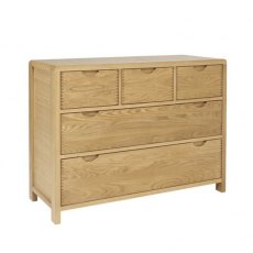 ercol Bosco 5 Drawer Wide Chest