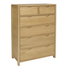 ercol Bosco 6 Drawer Tall Wide Chest
