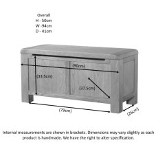 Avon Oak Blanket Box